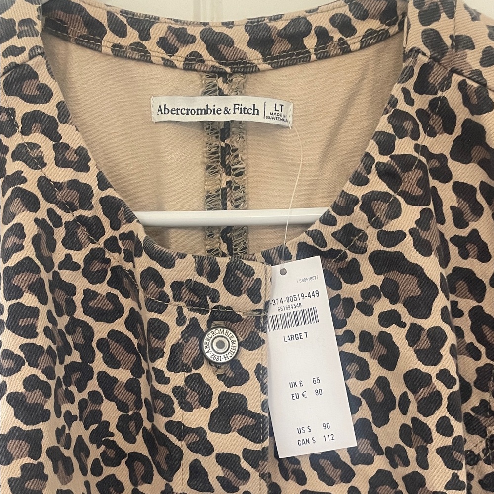 Abercrombie & Fitch Mara high neck Animal Print Dress